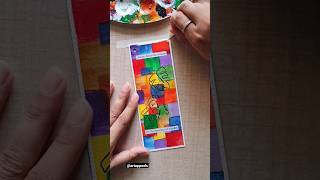 How to make a beautiful bookmark with paper  DIY pretty bookmark using watercolors under 15 mins [upl. by Ahsiekal]