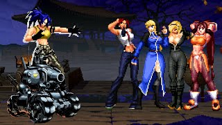 KOF Mugen Leona XIV vs Schlussel Team [upl. by Charbonneau]