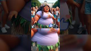 Princess Moana OTW Glow Up❤️ princess disney shorts [upl. by Yewed]