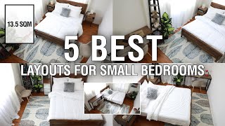 5 Best Layouts For Small Bedrooms 135 sqm  MF Home TV [upl. by Orvan]