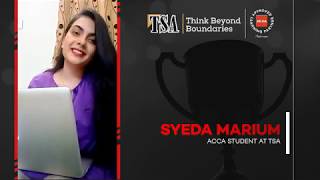 Student Feedback on our Online Learning System  Syeda Marium ACCA  Tabanis School of Accountancy [upl. by Giorgio]