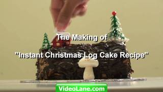 The Making of quotInstant Christmas Log Cake Recipequot [upl. by Anika]