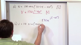 Lesson 10  Practice With Phasors AC Circuit Analysis [upl. by Nahtanoj]