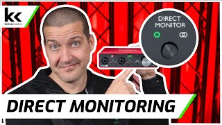 Focusrite Scarlett 2i2 Direct Monitoring Button Explained [upl. by Gnemgnok]