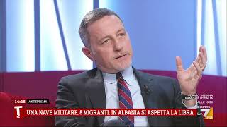 Migranti in Albania Giannini quotSiamo impazziti Solo per puro ideologismoquot [upl. by Negiam]