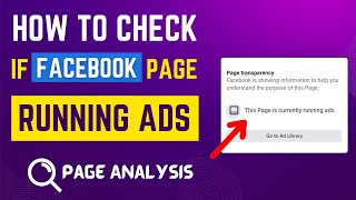 How to Check if a Facebook Page is Running Ads [upl. by Artenehs]