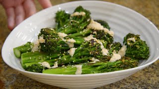 The Herbal Kitchen Broccoli with Tahini amp Garlic [upl. by Fayre]