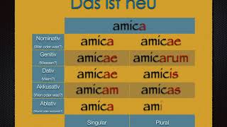 Die Deklination der lateinischen Substantive I LateinLernvideo 5 [upl. by Nus]