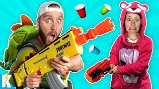 Nerf Fortnite Obstacle Course  Costume Gear Test in Real Life KidCity [upl. by Yaluz]