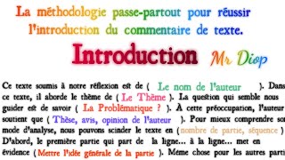 Comment Réussir le Commentaire de texte philosophique  Technique passepartout [upl. by Assilak]