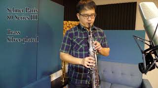 Yanagisawa SWO20 VS Selmer Series III Soprano saxophone [upl. by Naniac]