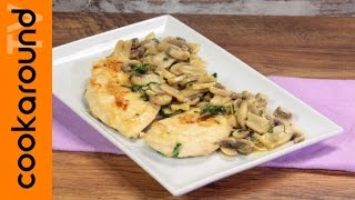 Petto di pollo ai funghi  Ricette secondi piatti veloci [upl. by Norrab]