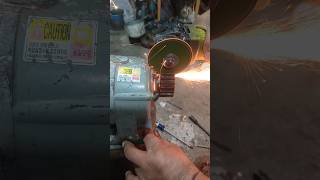 Remove gearbox shaft sprocket using angle grinder gearbox sprocket short [upl. by Aicile]