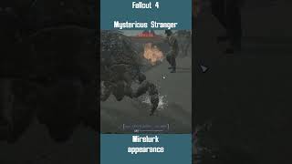 Mysterious Stranger VS Mirelurk  Fallout 4 shorts gaming falloutgame fallout4 gameplay [upl. by Lennon]