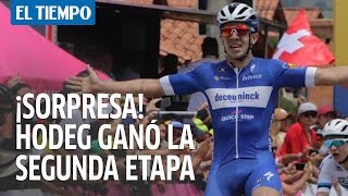 Álvaro Hodeg dio la sorpresa y se impuso en la segunda etapa del Tour Colombia  EL TIEMPO [upl. by Juliano]