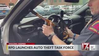 Raleigh police launch Auto Theft Task Force [upl. by Ynahirb654]