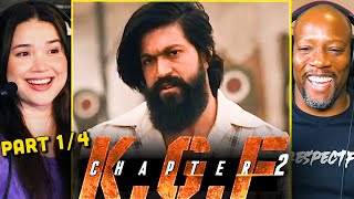 KGF CHAPTER 2 Movie Reaction Part 1  Yash  Sanjay Dutt  Raveena Tandon  Srinidhi Shetty [upl. by Eugor]