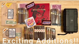 New Cigar Additions Montecristo Hoyo De Monterrey God of Fire and more [upl. by Ecnarolf]