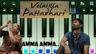 Velai Illa Pattathari  Amma Amma Song Piano Tutorial Cover  By Techzila Covers  Nikvin [upl. by Rosel249]