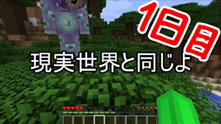 【Minecraft】マインクラフトでも一緒に住む １日目 【実況】森のチンピラ [upl. by Samohtnhoj]