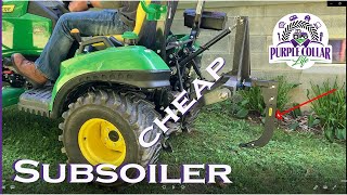 Hitch mounted ripper subsoiler to bury Ethernet line [upl. by Celeste]