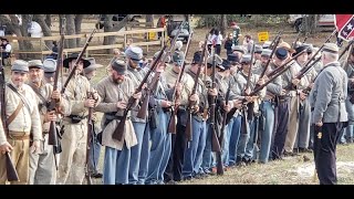 Brooksville Raid Last Civil War 40th Reenactment Final Salute 2020 [upl. by Nanek]