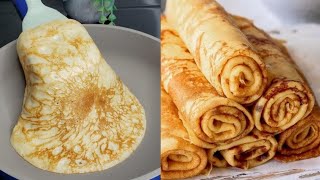 I didnt know Banana Flat PancakesCrepes taste heavenly and ready in just 2 minutes Easy Recipe [upl. by Giefer]