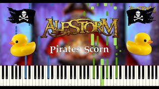 Pirates Scorn  ALESTORM Piano Tutorial [upl. by Airemaj414]