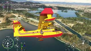 MSFS Fly De Havilland Canada CL415 around Summer Palace with Xbox [upl. by Magnien]