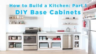 The Total DIY Kitchen Part 1 Base Cabinets [upl. by Kunin385]