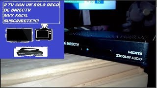 Como conectar dos televisores a un decodificador directv hd  1 PARTE [upl. by Eibo]