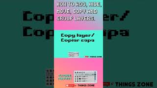 Aseprite tutorialHow to add hide move copy and group layers Usos de las capasPixel Art [upl. by Aihsenod]