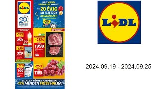 Lidl akciós újság HU 20240919  20240925 [upl. by Notniv]