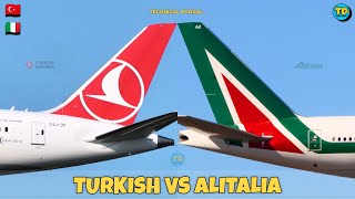 Turkish Airlines Vs Alitalia Comparison 2024 🇹🇷 Vs 🇮🇹 [upl. by Nitsur]