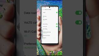 Oppo A16  all Mobile network data roaming secret settings in android new tech smartphone reels [upl. by Eiralih]