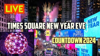 New York Live Times Square New Year Eve Countdown 2024 [upl. by Bel915]