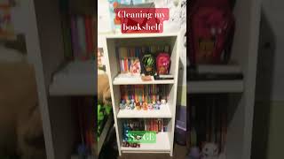 Cleaning my bookshelfBookshefCleanignYtshorts [upl. by Tim945]