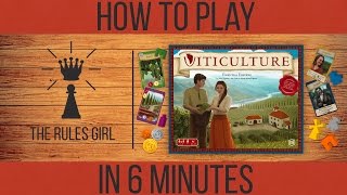 How to Play Viticulture in 6 Minutes  The Rules Girl [upl. by Currier430]