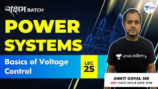 Basics of Voltage Control  Lec 25  Power Systems  GATE EEECE 2021 Exam  Ankit Goyal [upl. by Eniamrej]