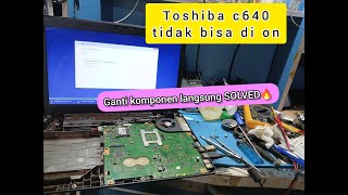 Toshiba C640 tidak bisa di on [upl. by Ecnerol]