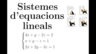 Sistemes dequacions Lineals 3x3  Part 5 [upl. by O'Neil750]