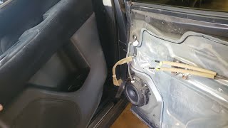 How to Remove a passenger rear door panel from a 2014 Nissan Pathfinder [upl. by Clarey]