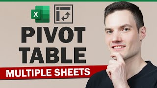 Make Pivot Table from Multiple Sheets in Excel [upl. by Ecnerret]