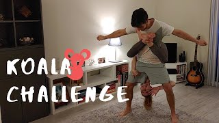 We Tried the Koala Challenge  TikTok Couples Koala Challenge  Quarantine Challenge [upl. by Lacee]