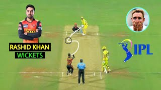 Rashid khan top 7 brilliant bowled wickets in cricket  Rashid khan Spin [upl. by Clim26]