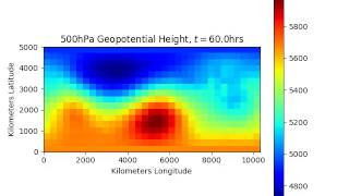 Weather Simulation Geopotential Height [upl. by Bilow709]