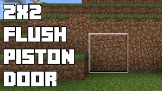 Minecraft Bedrock Simple Flush Piston Door [upl. by Werdma]