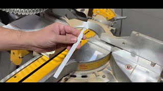 DIY Trim Work  How To Cut A Simple Trim Return [upl. by Ahsyia]