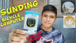 SunDing Bicycle Computer SD548c Product Review [upl. by Icken]