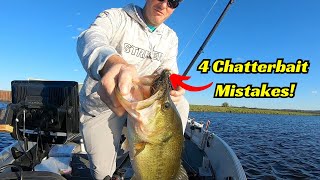 Four Chatterbait Mistakes Anglers Are Making [upl. by Aelat935]